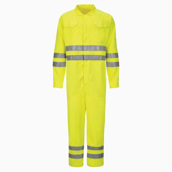 Men's Hi-Vis Deluxe Coverall with Reflective Trim - CoolTouch® 2 - 7 oz. Thumbnail