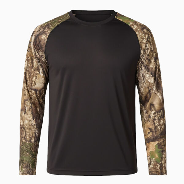 Unisex Realtree® Performance Colorblocked Long Sleeve T-Shirt Thumbnail