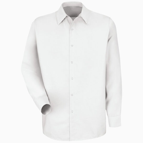 Men's Specialized Pocketless Poplin Long Sleeve Work Shirt Thumbnail
