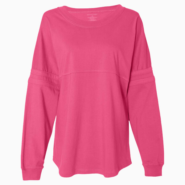 Women's Jersey Pom Pom Long Sleeve T-Shirt Thumbnail