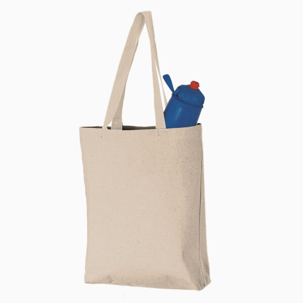 11L Canvas Tote with Contrast-Color Handles Thumbnail