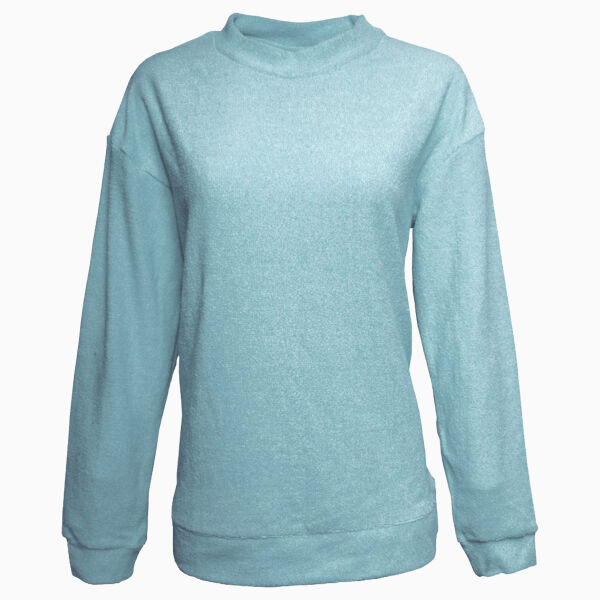 Women's Weekend Terry Mock Neck Pullover Thumbnail