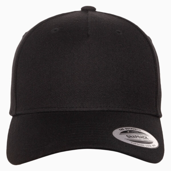 Premium Five-Panel Curved Bill Snapback Cap Thumbnail