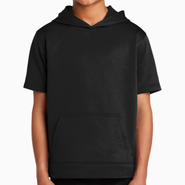 Youth Sport Wick ® Fleece Short Sleeve Hooded Pullover Thumbnail