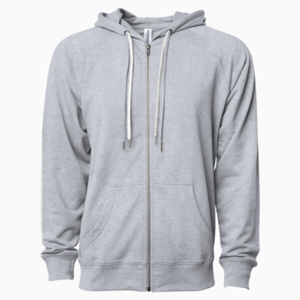 Unisex Icon Lightweight Loopback Terry Full-Zip Hooded Sweatshirt Thumbnail
