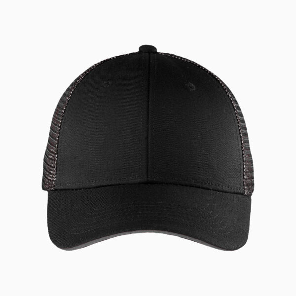 Double Mesh Snapback Sandwich Bill Cap Thumbnail