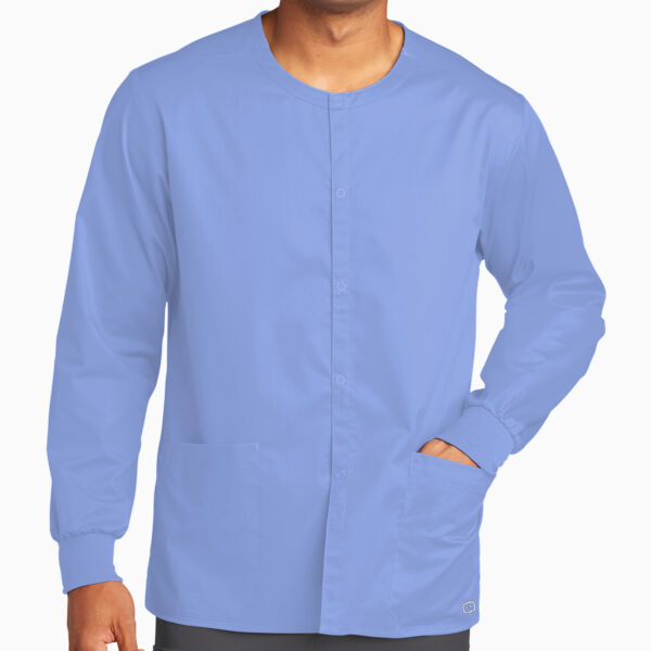 Unisex WorkFlex Snap Front Scrub Jacket Thumbnail