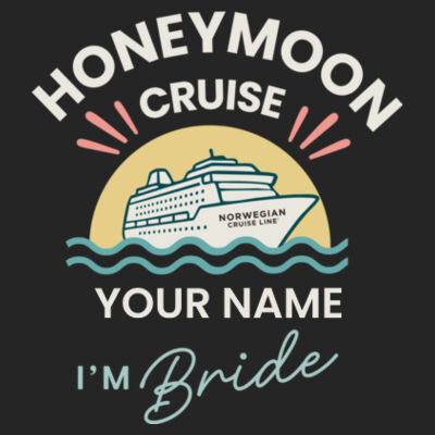 Honeymoon Bride T-Shirt Design