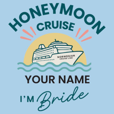 Honeymoon Bride T-Shirt Design