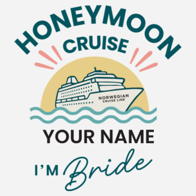 Honeymoon Bride T-Shirt Design