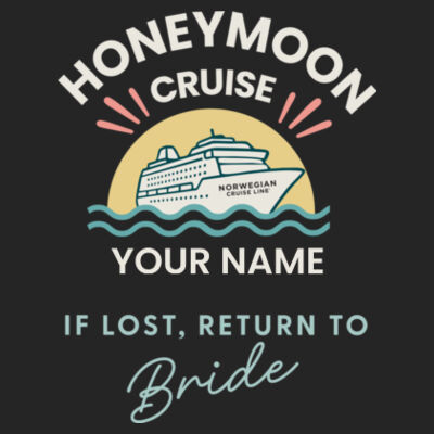 Honeymoon Groom T-Shirt Design