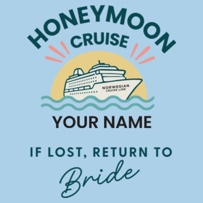 Honeymoon Groom T-Shirt Design