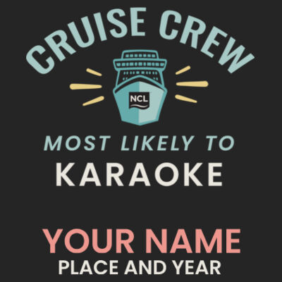 Most Likely To Karaoke T-Shirt Design