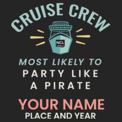 Most Likely To Party Like A Pirate T-Shirt Design