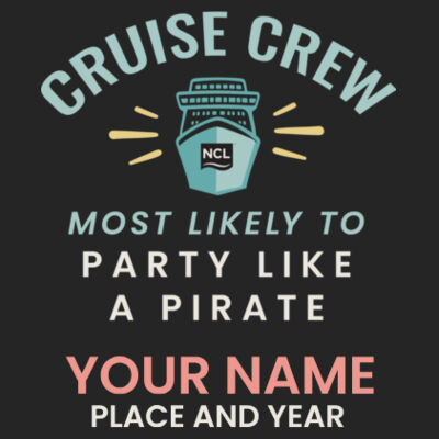 Most Likely To Party Like A Pirate T-Shirt Design