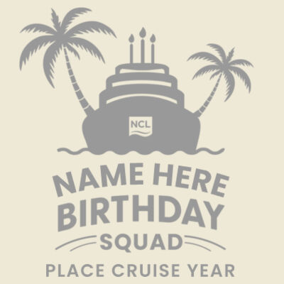 Birthday Squad 32oz Bottle Design