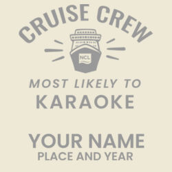Most Likely To Karaoke 32oz Bottle Design