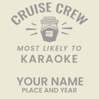 Most Likely To Karaoke 32oz Bottle Design