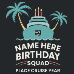 Birthday Squad Cap Design