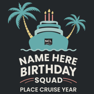 Birthday Squad Cap Design
