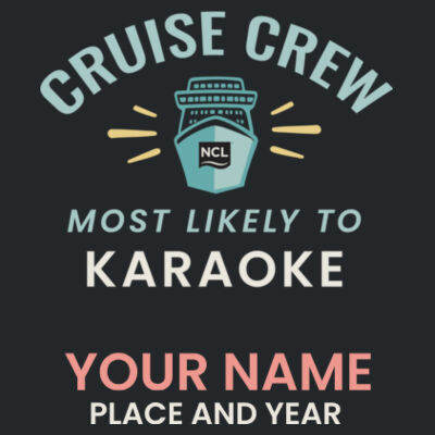 Most Likely To Karaoke Cap Design