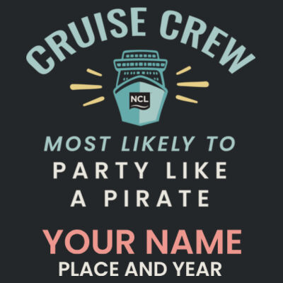 Most Likely To Party Like a Pirate Cap Design