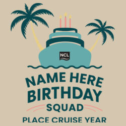 Birthday Squad Zip Bag Design