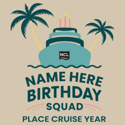 Birthday Squad Zip Bag Design