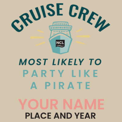 Most Likely To Party Like A Pirate Zip Bag Design