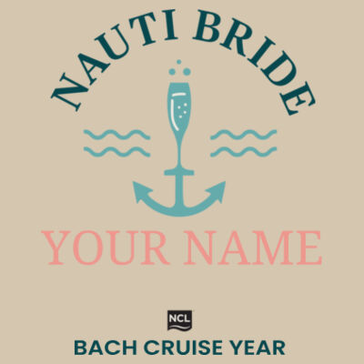 Nauti Bride Zip Bag Design