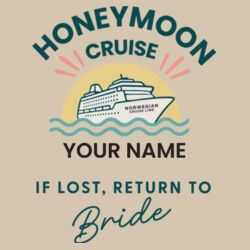 Honeymoon Groom Zip Bag Design
