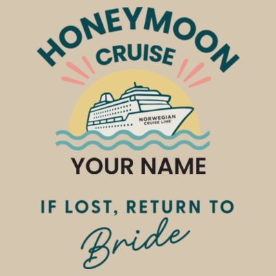 Honeymoon Groom Zip Bag Design
