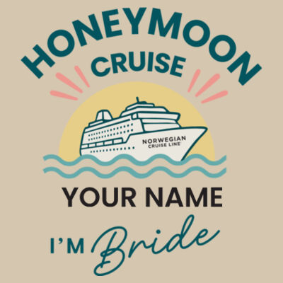 Honeymoon Bride Zip Bag Design