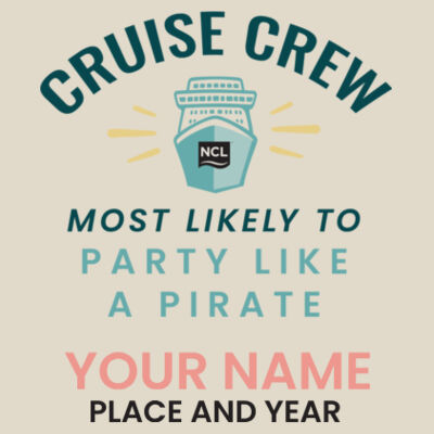 Most Likely To Party Like A Pirate Tote Bag Design