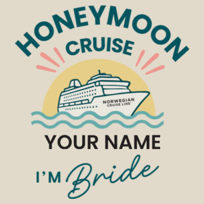 Honeymoon Bride Tote Bag Design