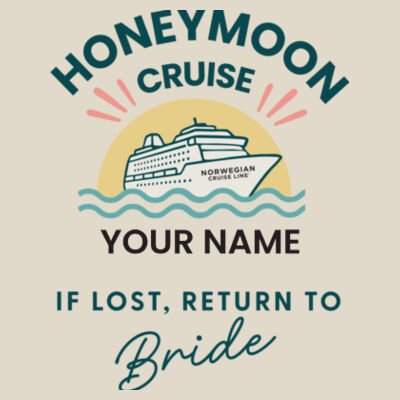 Honeymoon Groom Tote Bag Design