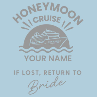Honeymoon Groom 25oz Cup Design