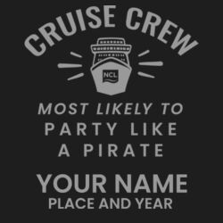 Most Likely To Party Like A Pirate 40oz Tumbler Design