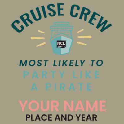Most Likely To Party Like A Pirate Crossbody Bag Design