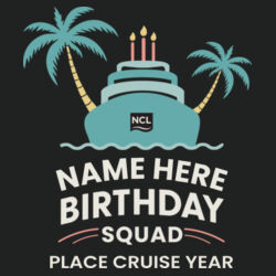 Birthday Squad Jacket Design