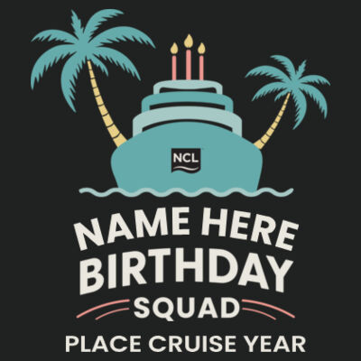 Birthday Squad Jacket Design
