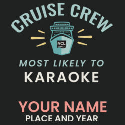 Most Likely To Karaoke Jacket Design