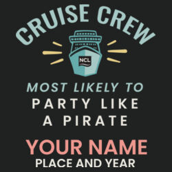 Most Likely To Party Like A Pirate Jacket Design