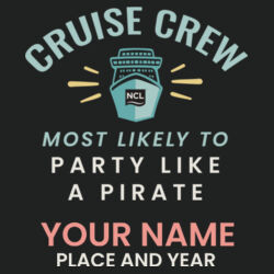 Most Likely To Party Like A Pirate UV Long Sleeve Design