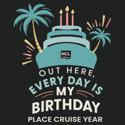 Everyday Birthday Performance Tee Design