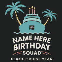 Birthday Squad Performance Tee Design