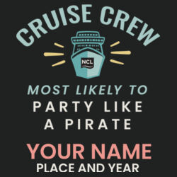 Most Likely To Party Like A Pirate Performance Tee Design