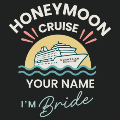 Honeymoon Bride Performance Tee Design