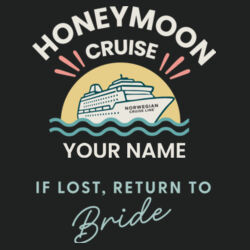 Honeymoon Groom Performance Tee Design
