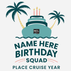 Birthday Squad Cap Design